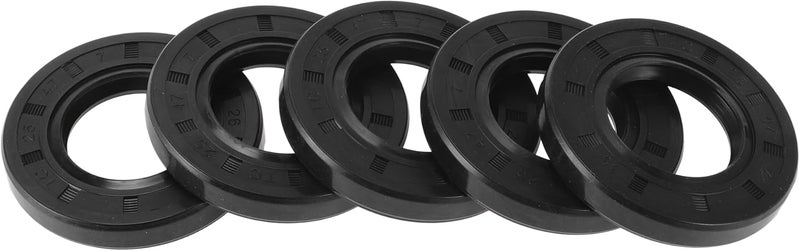 HEROFFIX 5 Pcs Rotary Shaft Seal High Pressure Oil Seal 25x47x7mm Black Nitrile 70 Durometer Rubber - Image 1